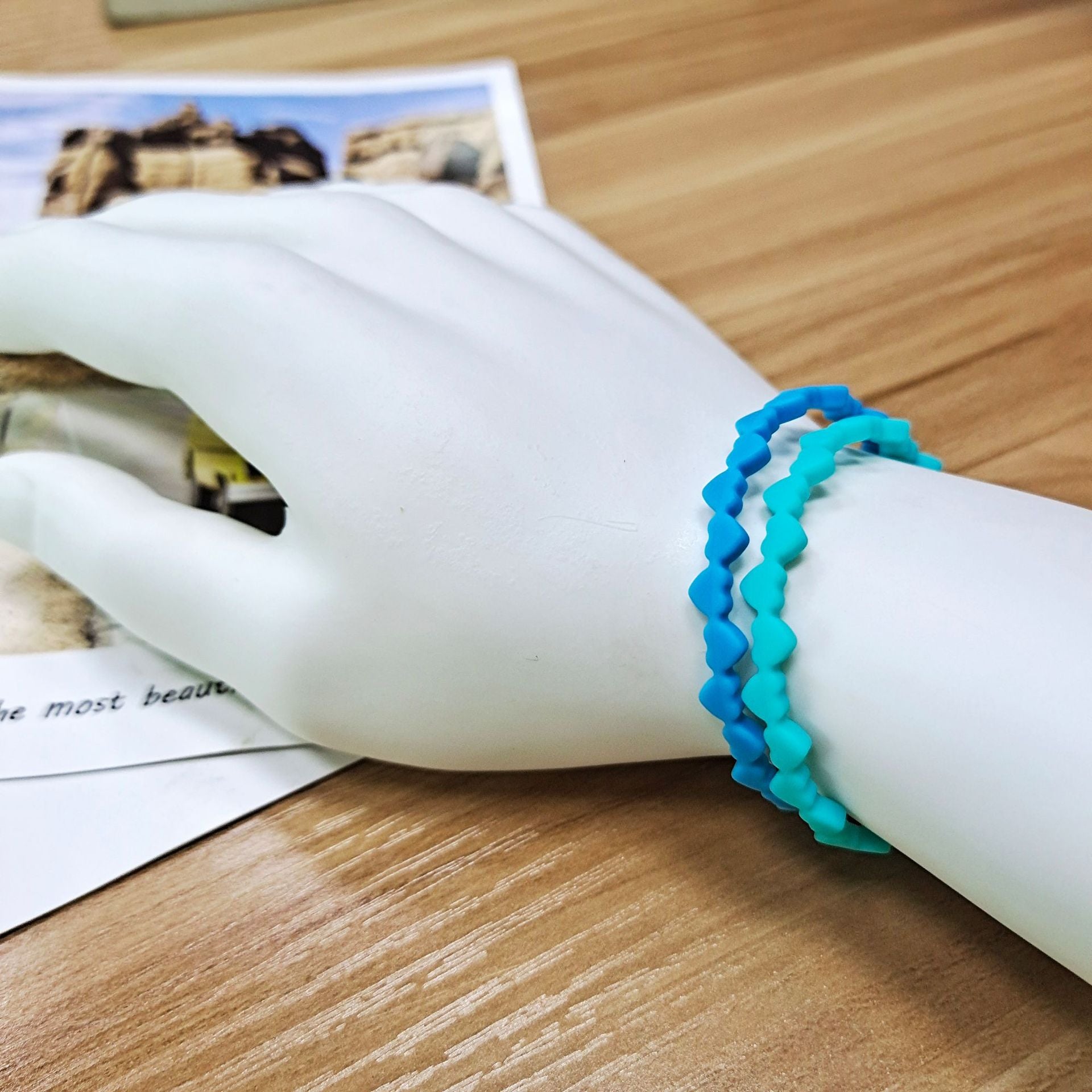 Wholesale Love Small Parent-child Set Silicone Bracelet